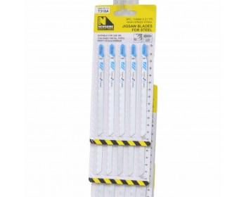 Clip Strip of 110mm x 21 TPI Jigsaw Blades For Steel (5pc)